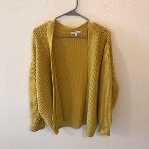 American Eagle Mustard Cardigan